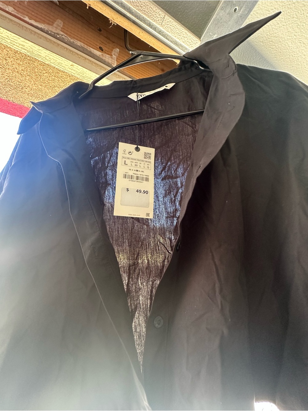 Zara Black Trench Coat with Sheer Tulle Skirt - Picture 2 of 2